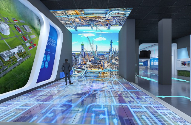 長春城市LNG應(yīng)急調(diào)峰儲配站工業(yè)旅游展廳設(shè)計效果圖